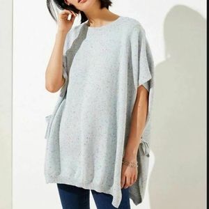 NWT Loft Flecked Side Tie Poncho